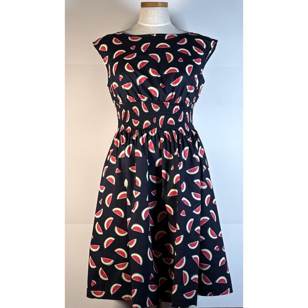 Kate Spade Watermelon Party Blaire Dress Fit flare  Small EUC Picnic Summer